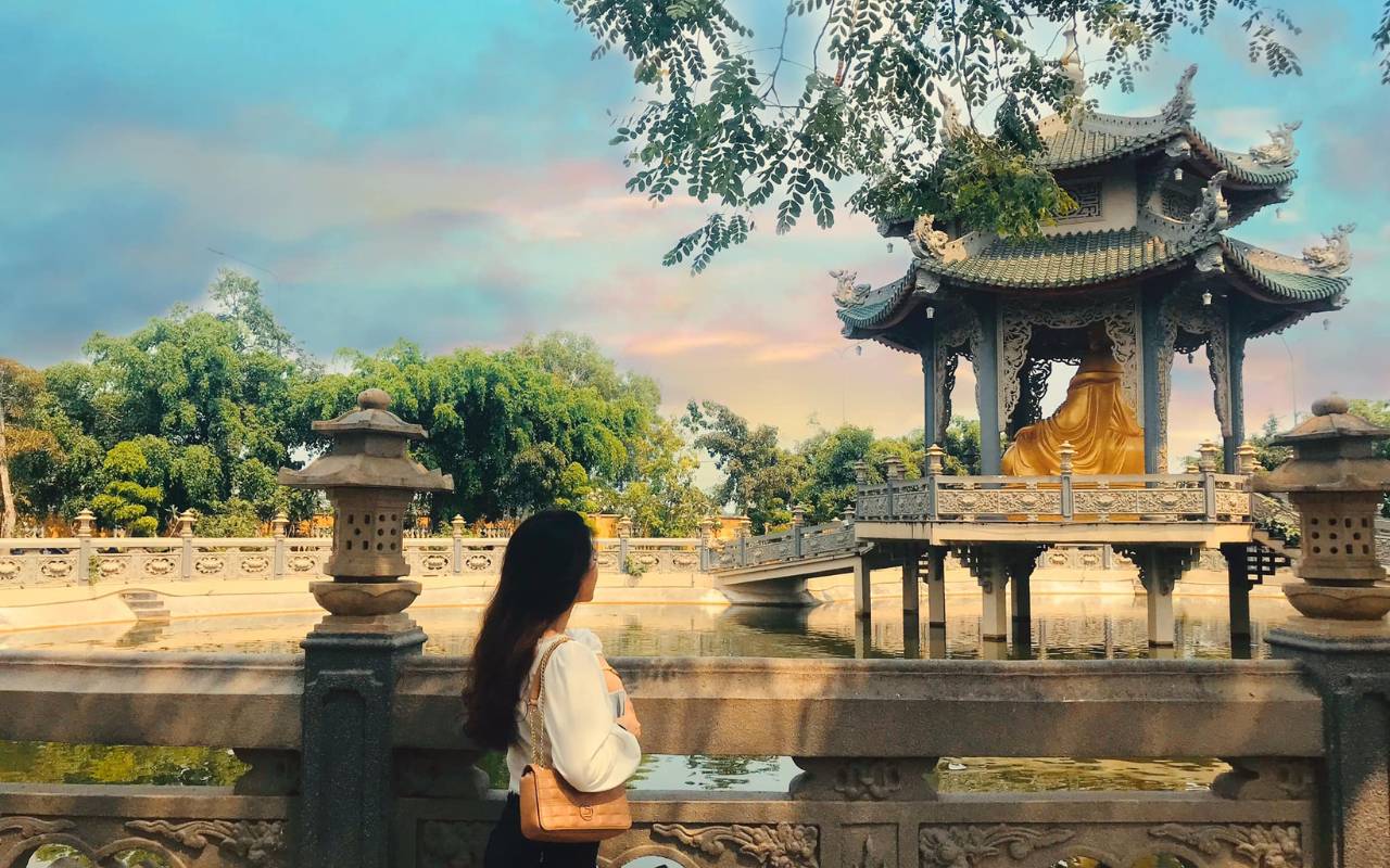 Kiến trúc độc đáo của chùa Gò Kén.