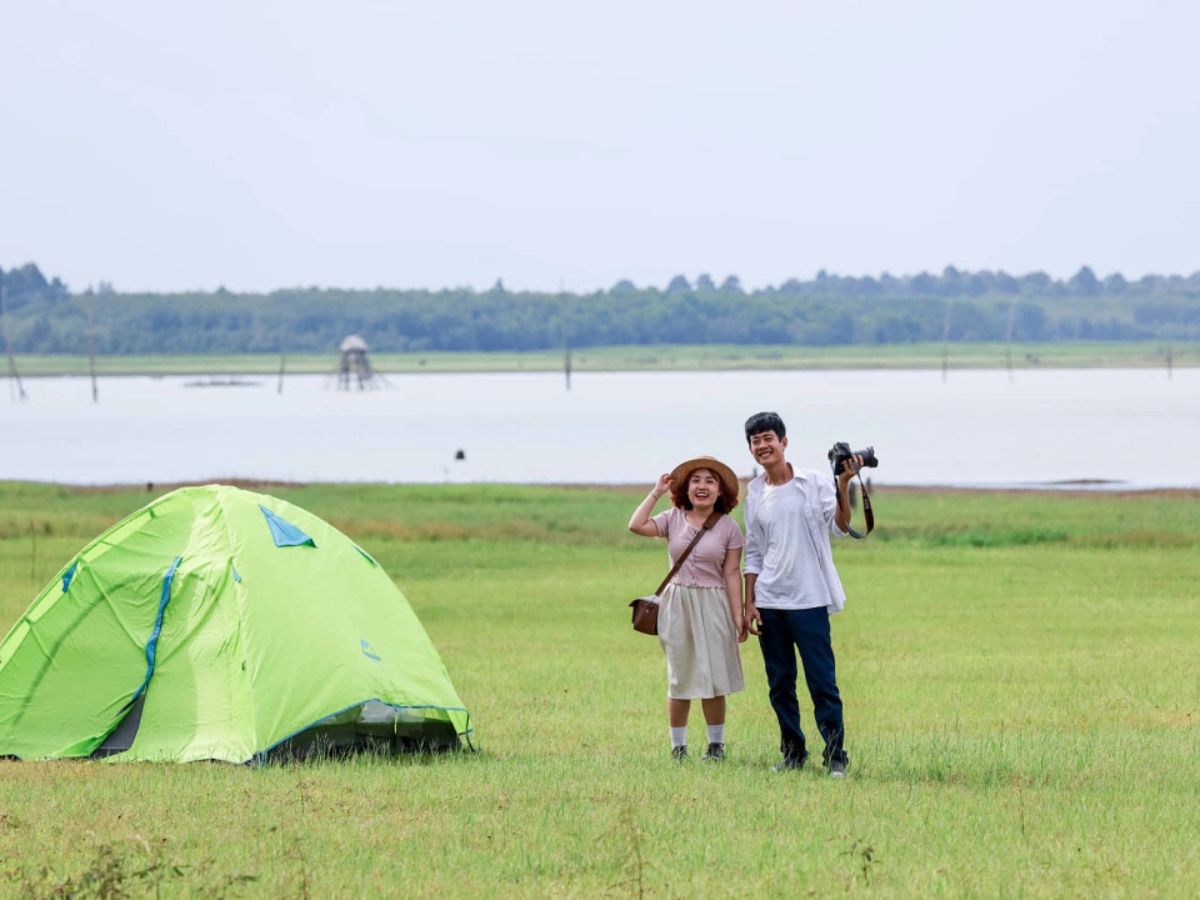 Travel experience on Nhim Island, Tay Ninh, safe for tourists.