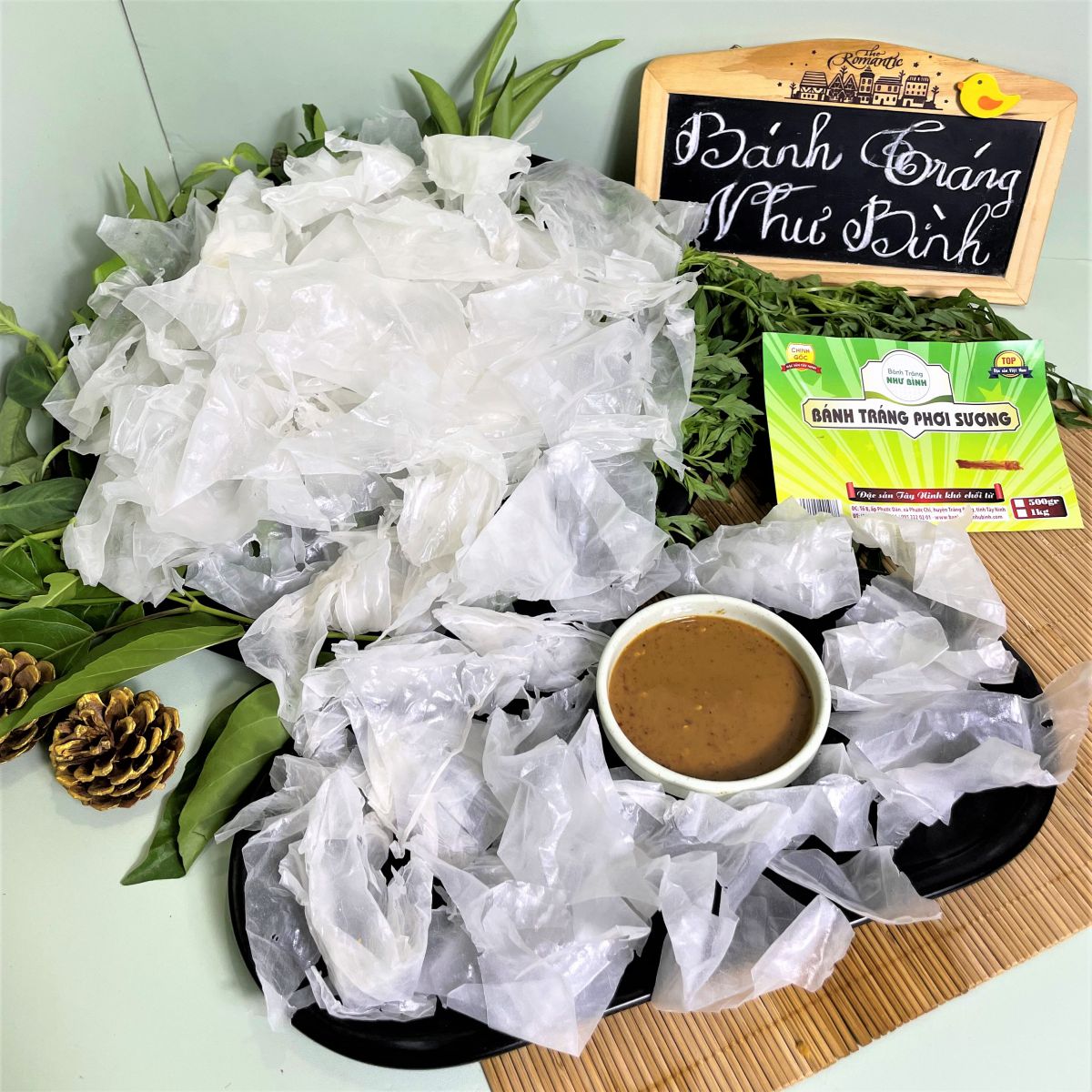 Cơ sở Như Bình có nhiều loại bánh tráng Tây Ninh độc đáo.