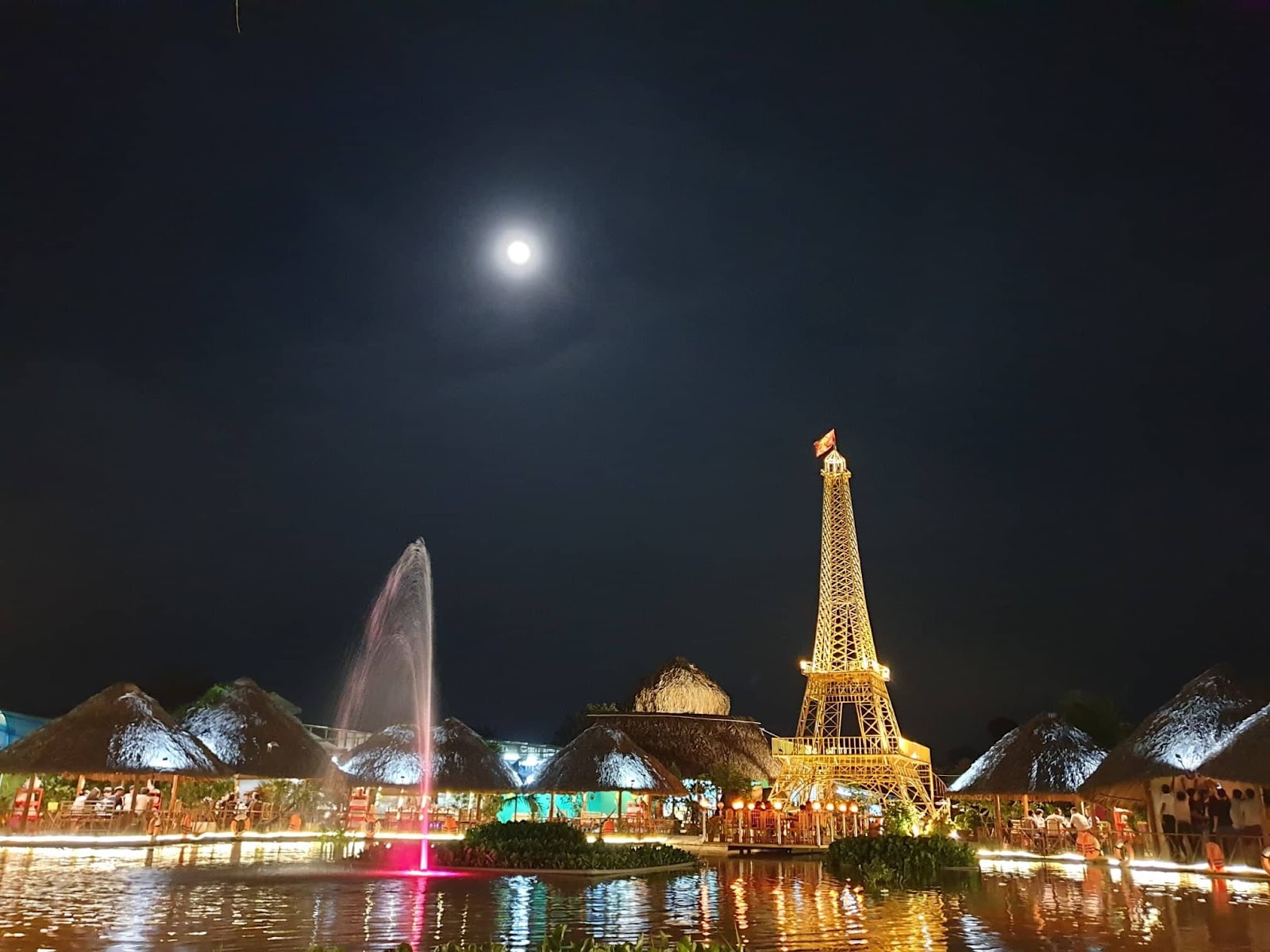 Unique landscape at Canh An ecological cuisine. 