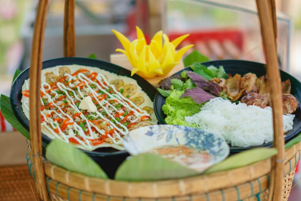 Buffet Vân Sơn mang đến nhiều sự lựa chọn ẩm thực chay cho thực khách.