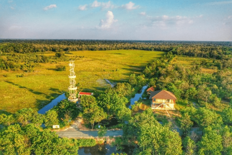 Vườn quốc gia Lò Gò - Xa Mát từ trên cao