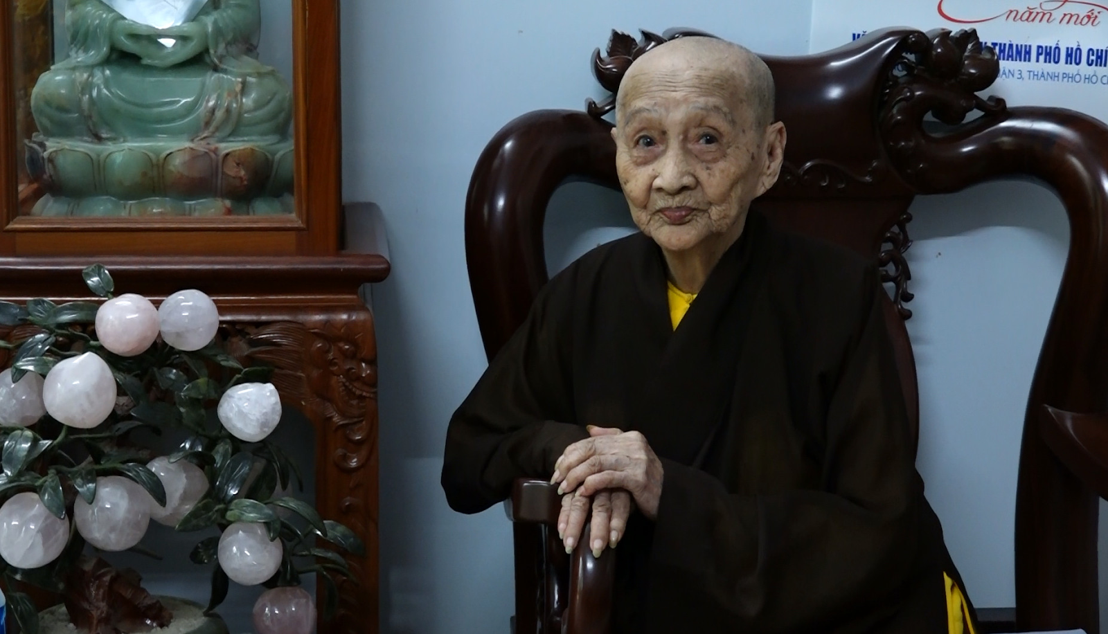 Ni sư Diệu Nghĩa là người đã khởi xướng tái thiết ngôi chùa. 