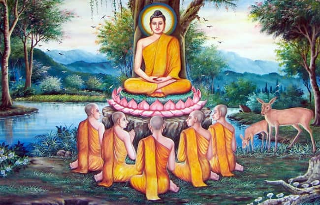 Tứ diệu đế đặt nền móng, bát chánh đạo là phương pháp thực hành.