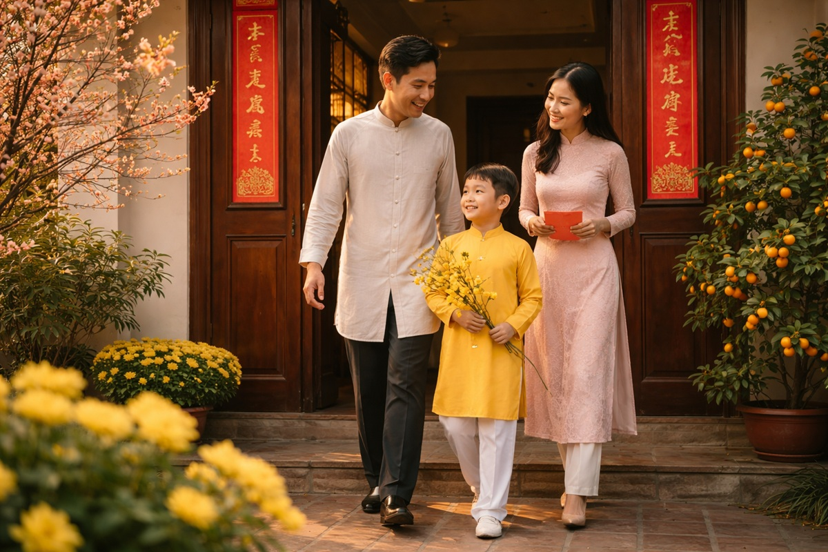 Chọn sáng sớm để đón vận khí cát lành trọn vẹn. 