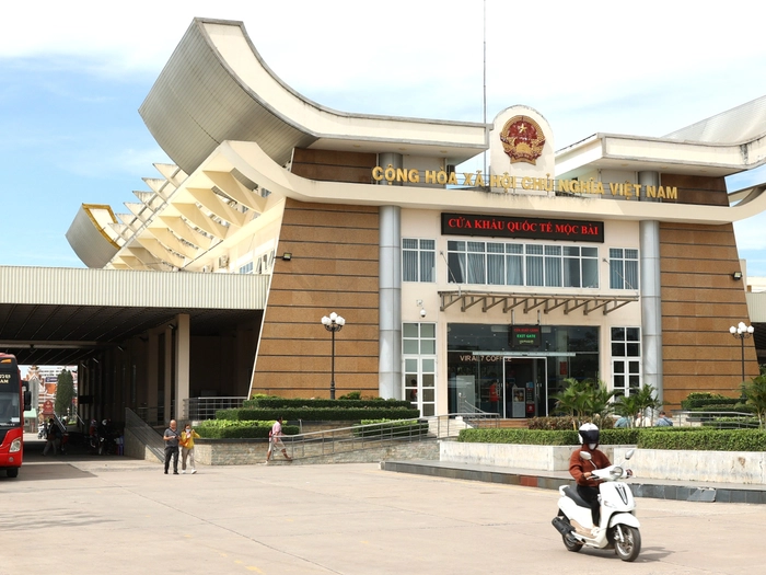 Cửa khẩu Mộc Bài kết nối Tây Ninh với tỉnh Svay Rieng của Campuchia