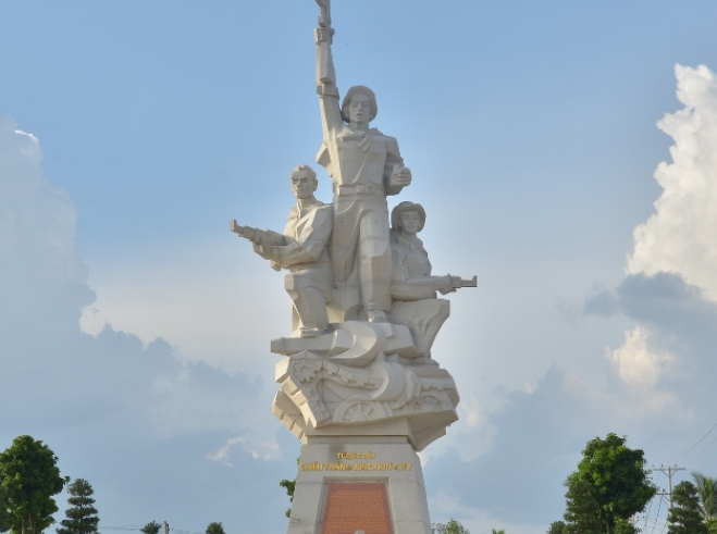 Tượng đài chiến thắng Junction City nổi tiếng tại Tây Ninh. (Nguồn: Sưu tầm)