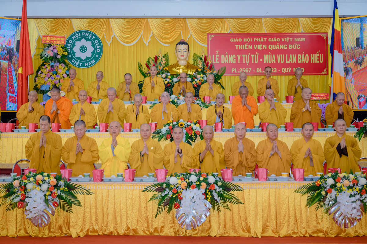 Nghi lễ Tự tứ và Vu Lan được cử hành trang nghiêm, đánh dấu mãn hạ và mùa báo hiếu thiêng liêng. (Nguồn: Sưu tầm)