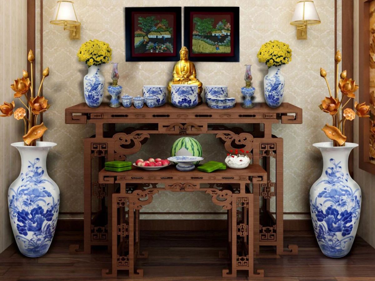 Từ sự trang nghiêm nơi bàn thờ lan tỏa bình an trong đời sống.