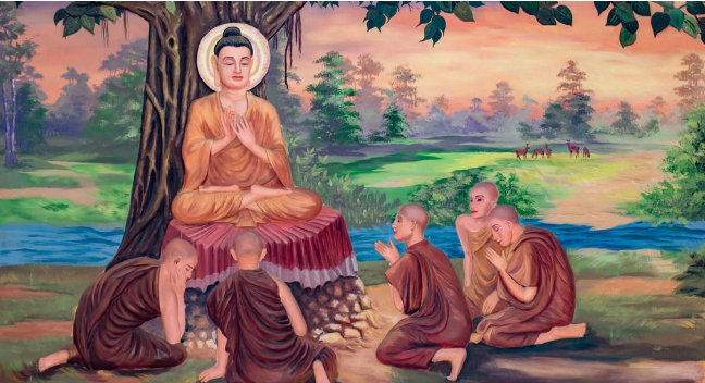 Đạo Phật và đời sống gắn kết chặt chẽ qua việc nhấn mạnh ứng dụng thực tiễn trong từng khoảnh khắc hàng ngày. (Nguồn: Sưu tầm)