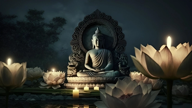 Như như bất động trong Phật giáo biểu thị tâm an trú, không dao động trước mọi biến đổi của cuộc đời. (Nguồn: Sưu tầm)