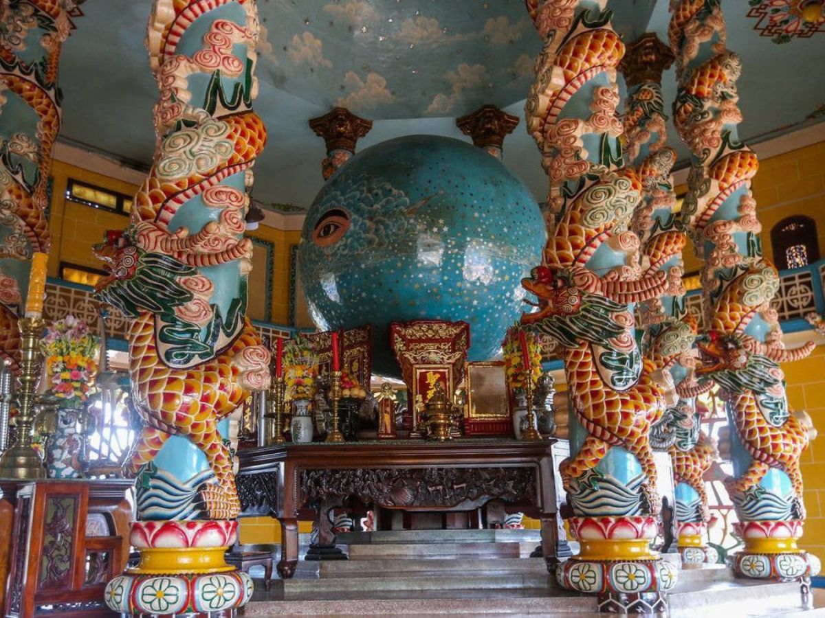 Kiến trúc độc đáo của Tòa Thánh Cao Đài Tây Ninh. (Nguồn: Sưu tầm)