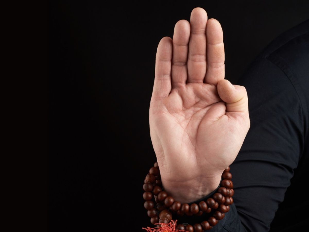 Ấn Vô Úy Abhaya Mudra còn thể hiện sự kết hợp hài hòa giữa từ bi và trí tuệ. (Nguồn: Sưu tầm)