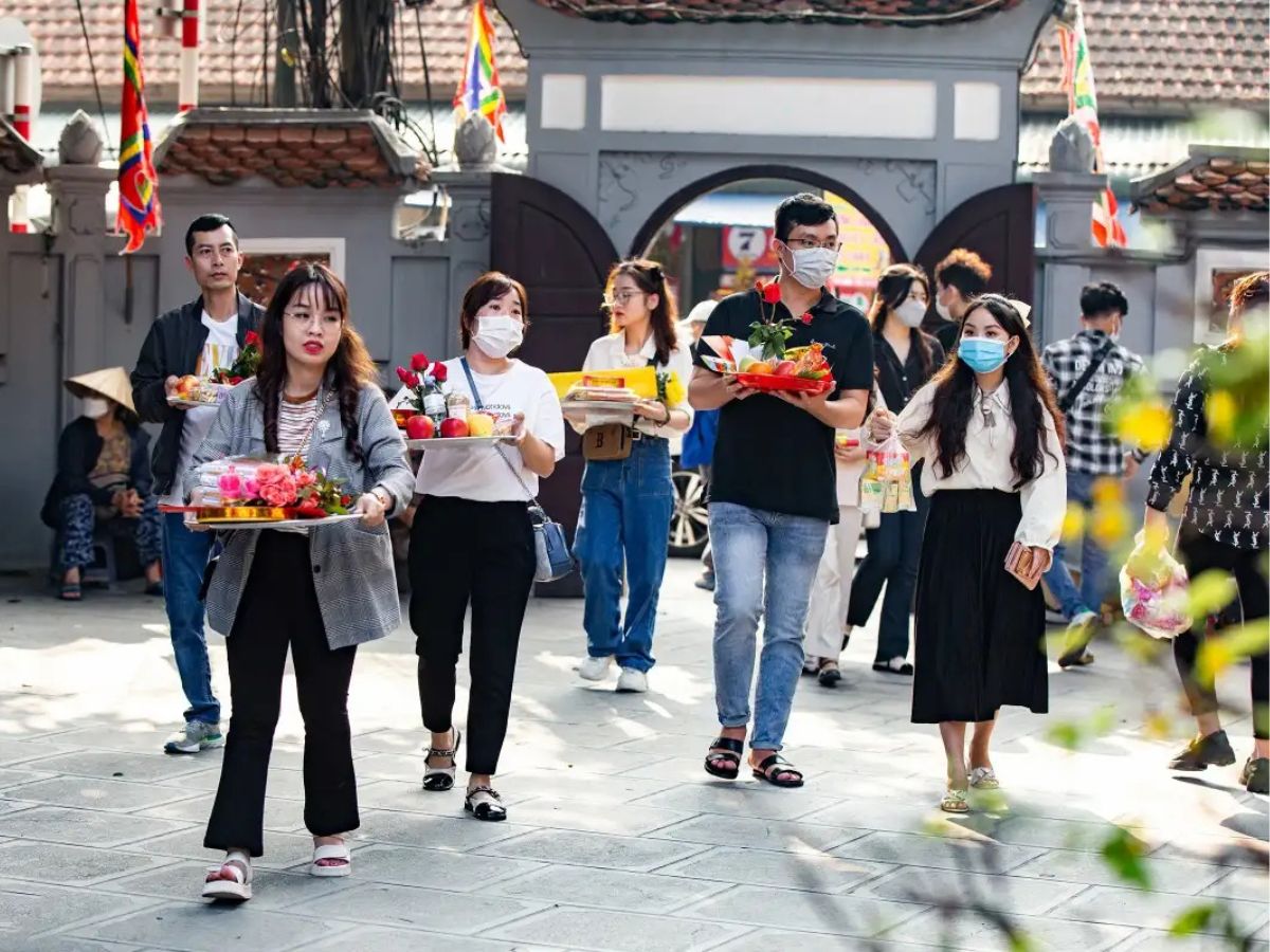 Chùa Hà điểm cầu duyên quen thuộc của nhiều người trẻ. (Nguồn: Sưu tầm)