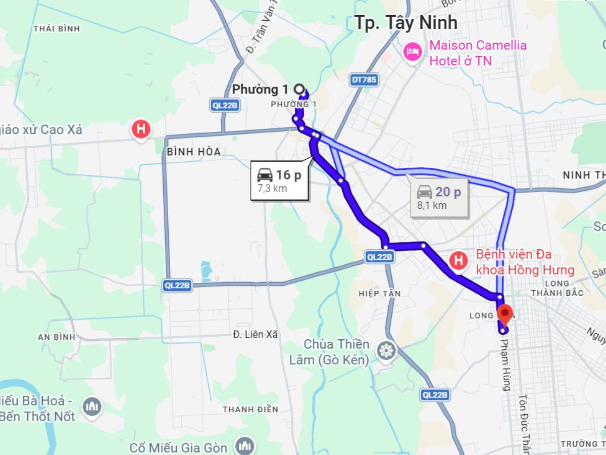 Bến xe khách Hòa Thành cách trung tâm Tây Ninh chỉ 7-8 km. (Nguồn: Sưu tầm)
